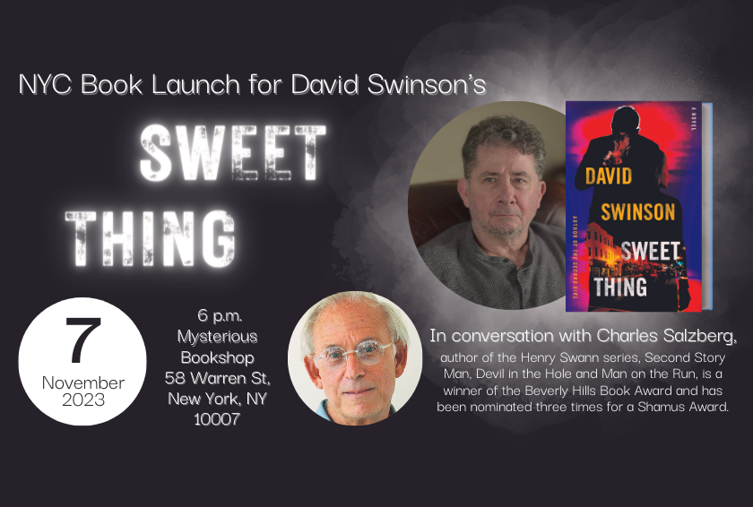 NYC Book Launch for David Swinson’s SWEET THING